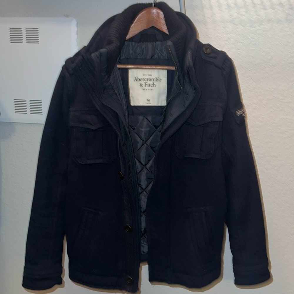 ABERCROMBIE AND FITCH WOOL COAT AF